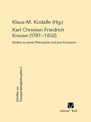 cover image of Karl Christian Friedrich Krause